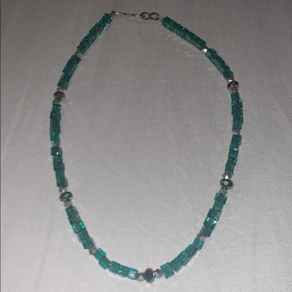❤️2/$10-Teal Bead Choker Necklace